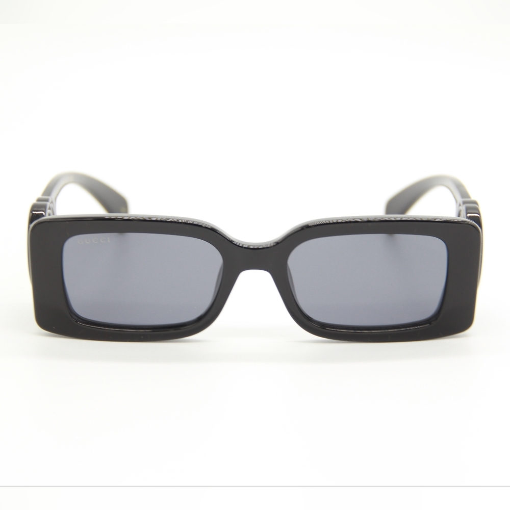 NEW GUCCI GG1325S 001 SQUARE BLACK WOMEN GUCCI SUNGLASSES - Picture 4 of 14